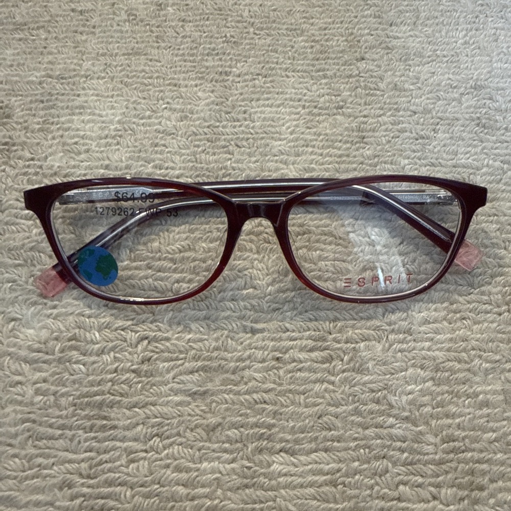 NEW ESPRIT COLOR 531 AUTHENTIC FULL RIM UNISEX EYEGLASSES FRAME 53-16-140 NWT